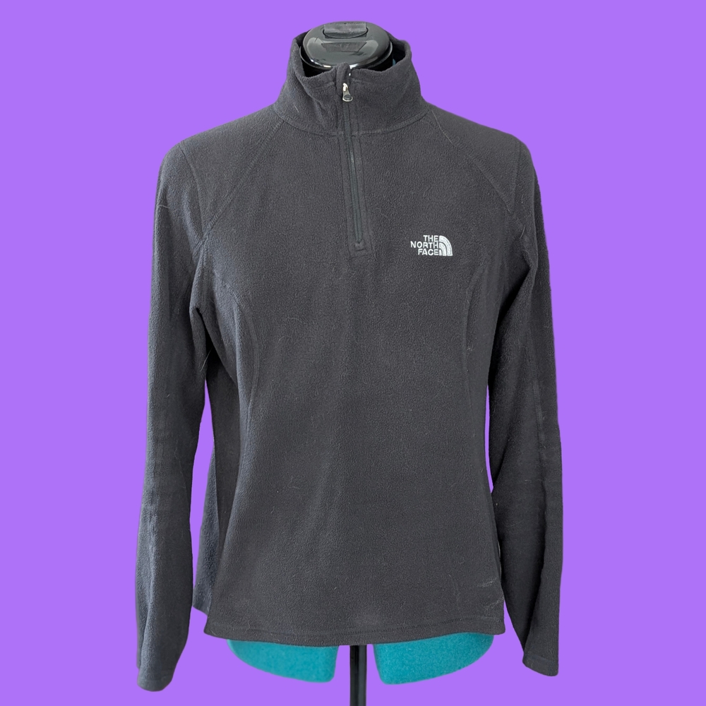 The North Face Polartec 1/4 Zip Black Fleece Pullover